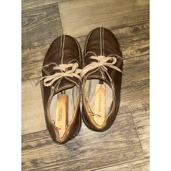 Y2K Dr Doc Martens Lace Up Split Toe Oxford Shoe 11232 Brown Men Size 12 Leather - Picture 5 of 8